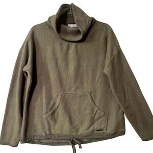 Carve‎ Designs Rowayton Fleece Pullover Womens Sz. S Olive Green